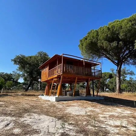 Villa Suspended Wooden House - Monte Da Cortica Águas de Moura Exterior foto